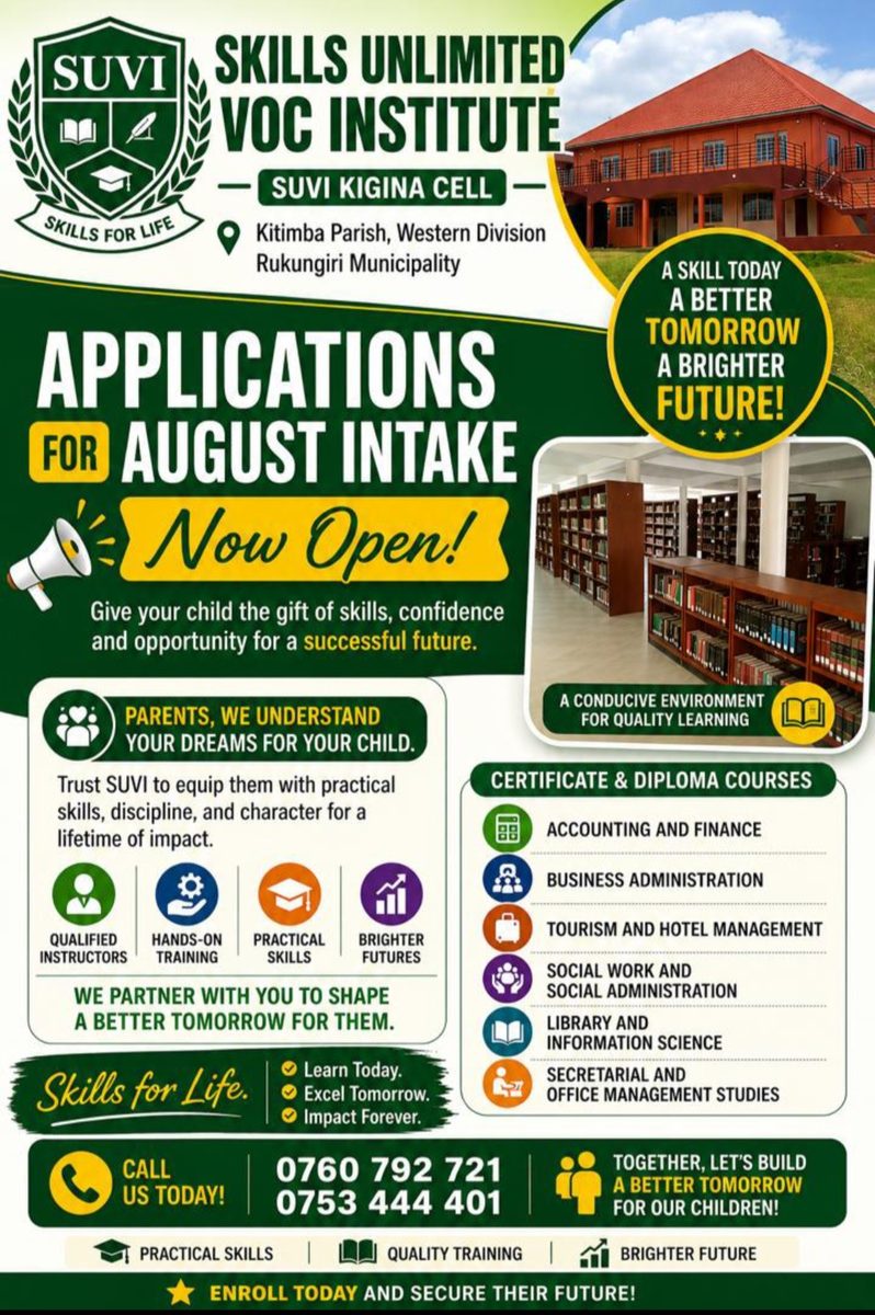 SUVI Opens August 2026 Intake With Flexible Learning Options.